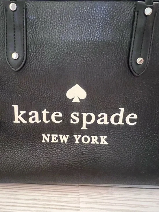 kate spade Black Logo Large Tote Ella pebble leather - Picture 5 of 7